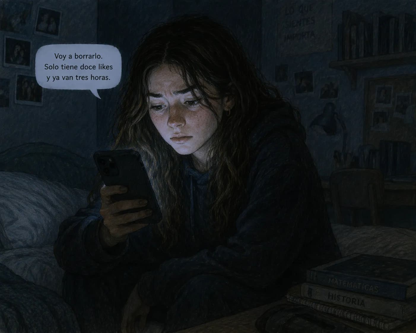 Vera revisa los likes de su publicación: 'Voy a borrarlo. Solo tiene doce likes y ya van tres horas.'