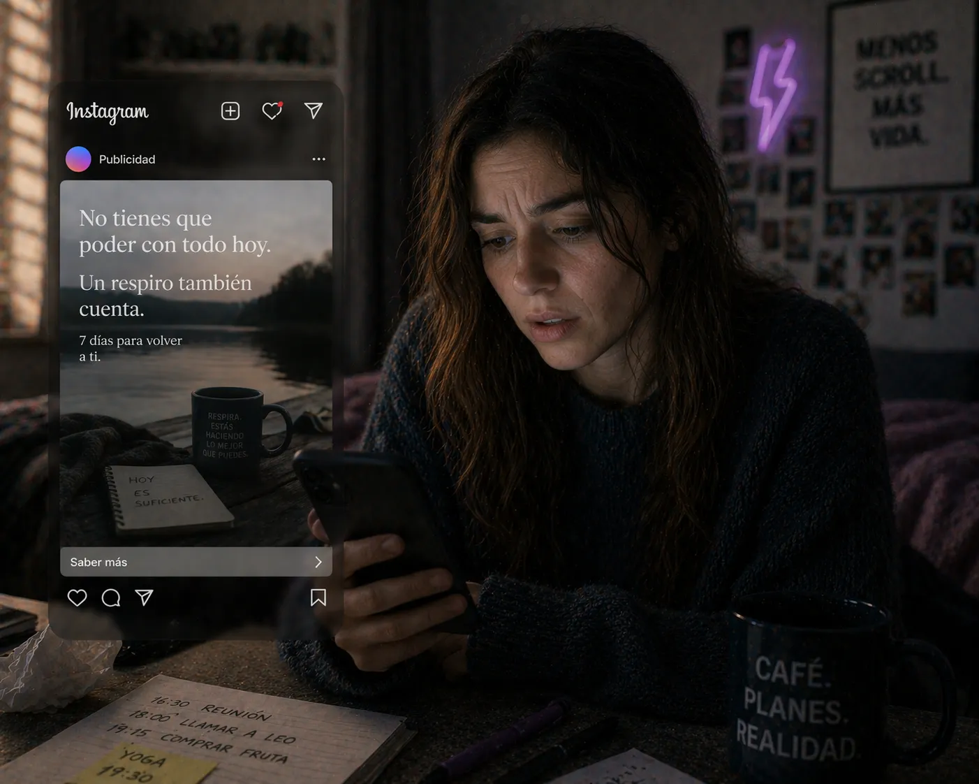 Vera recibe un anuncio demasiado preciso: '¿Cómo sabe que hoy me siento así?'