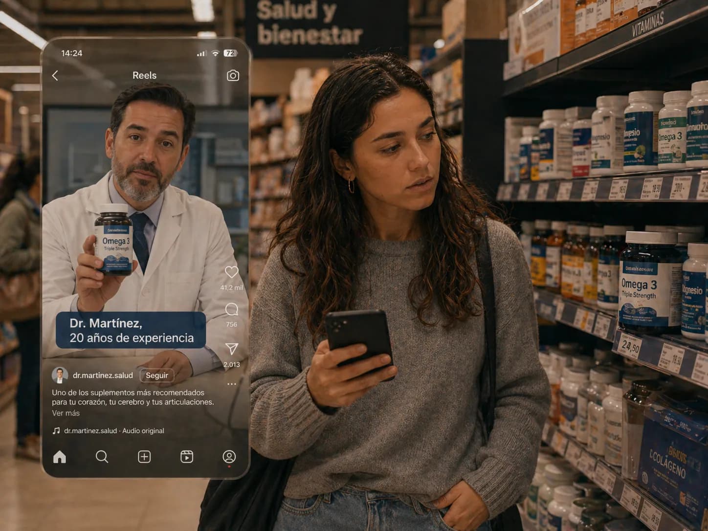 Inés — Cuatro coma ocho estrellas, trescientas reseñas. Compré el producto. Llegó fatal. Las reseñas las habían escrito máquinas.