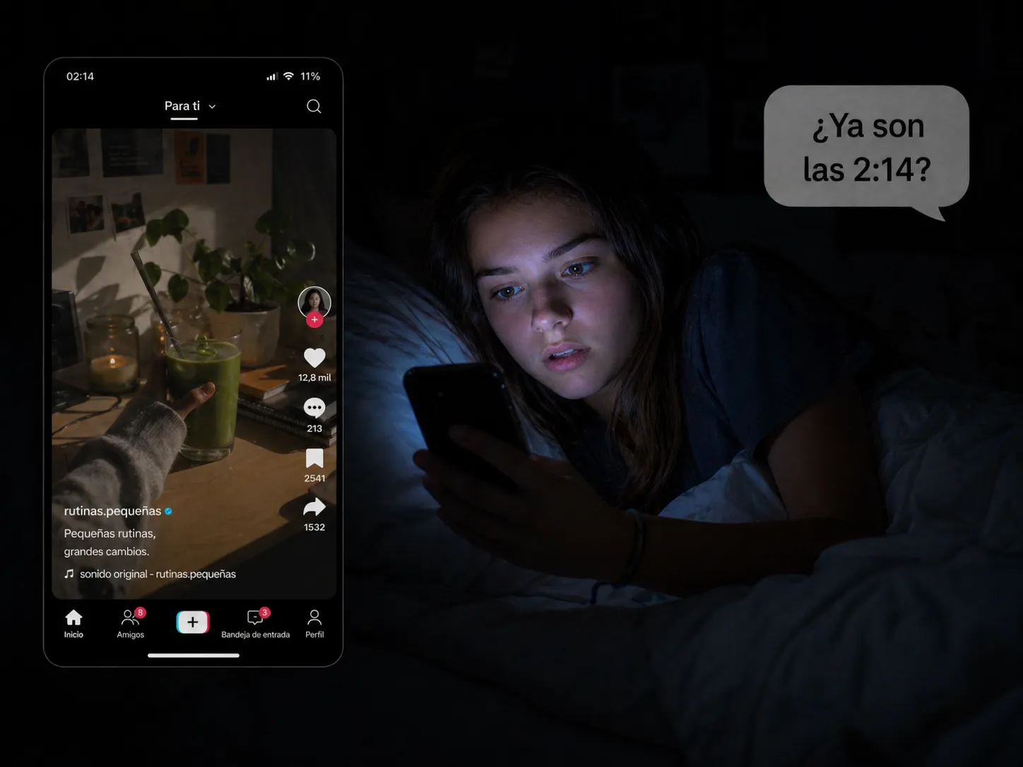 Vera (14 años) — ¿Ya son las dos de la mañana?