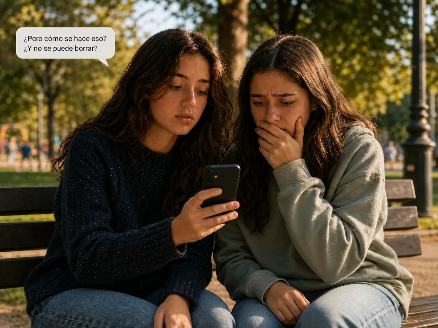 Vera (16 años) — Una amiga me contó que había fotos falsas suyas circulando. No sé ni cómo se hacen esas cosas.
